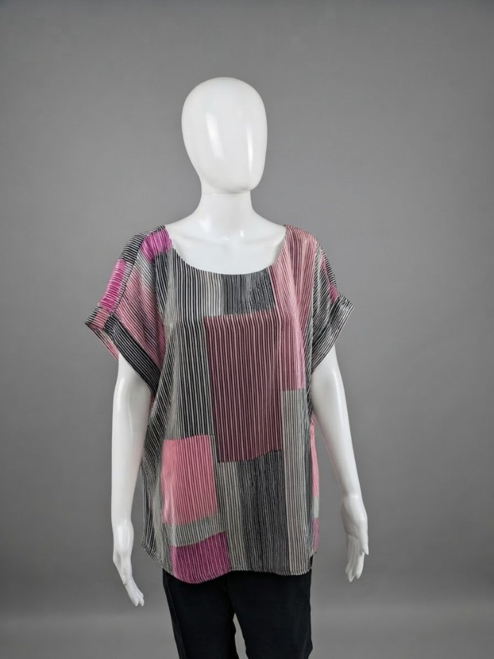 Worthington striped colorblock blouse